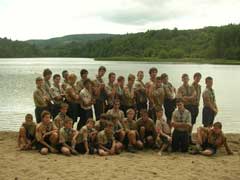 La troupe à la plage