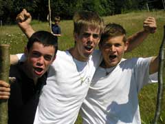 Henri, Louis-Jo et Martial, heureux