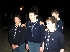 Amaury, Bertrand et Tugdual, avant leur Promesse