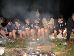 Repas sur les superbes bancs